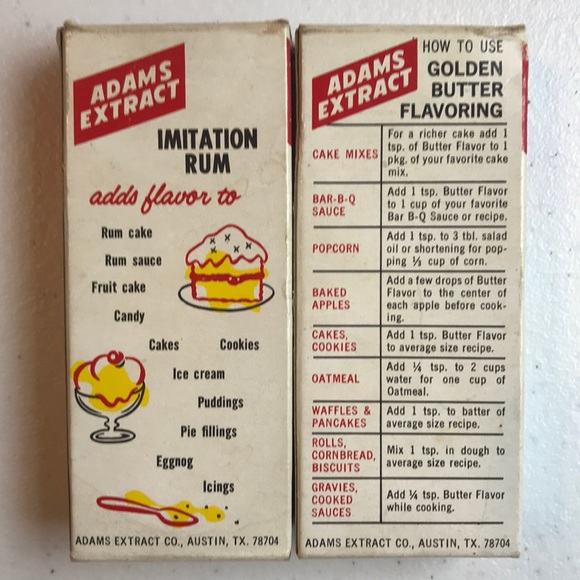 Lot of 2 vintage Adams Extract bottles - Picture 5 of 8